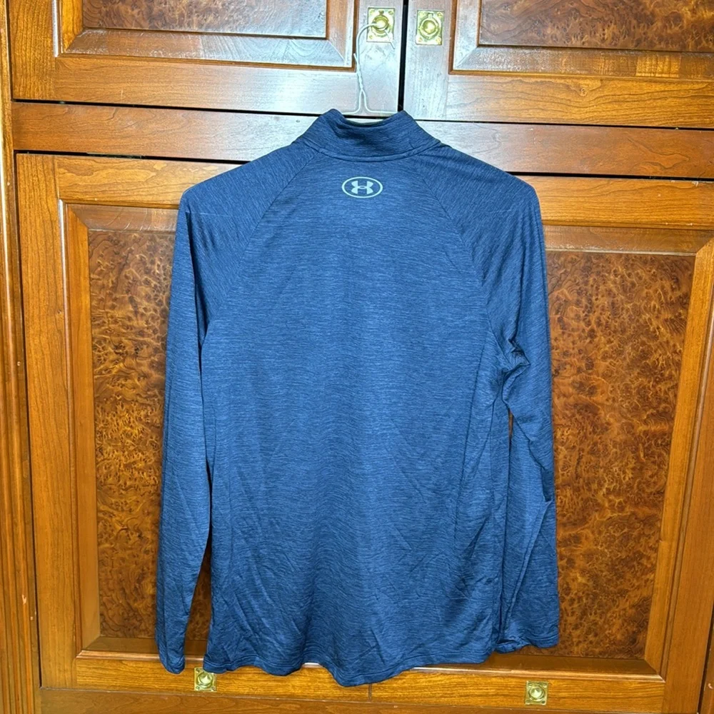 Under armor mens M navy heatgear LS 1/4 zip, NWT, perfect condition - Picture 5 of 6